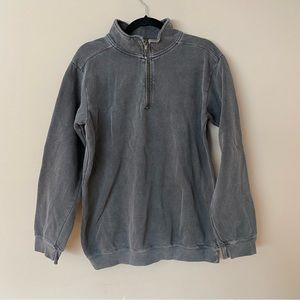 [S] Comfort Colors Ring Spun Pullover Half Zip | Gray